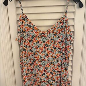 Loft Floral Spaghetti Strap Top